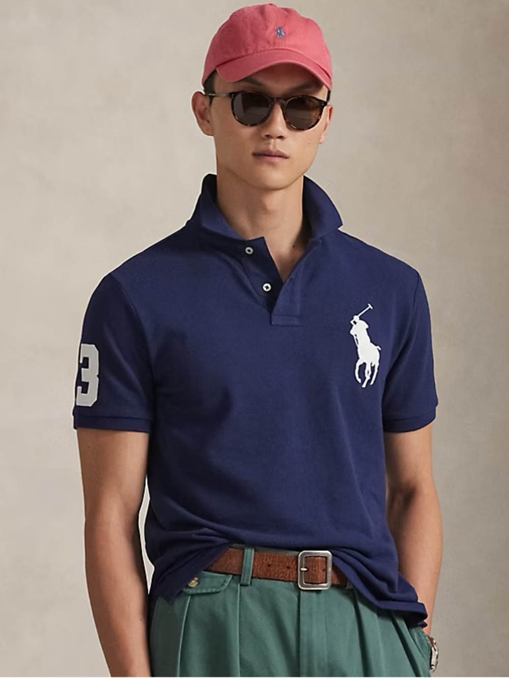 Ralph Lauren Classic Fit Big Pony Mesh Polo Shirt